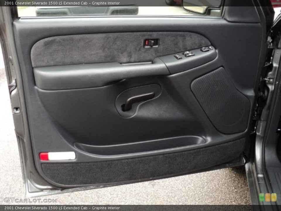 Graphite Interior Door Panel for the 2001 Chevrolet Silverado 1500 LS Extended Cab #46991859