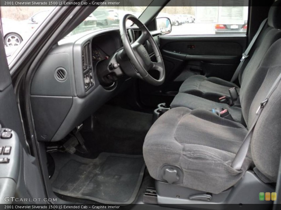 Graphite Interior Photo for the 2001 Chevrolet Silverado 1500 LS Extended Cab #46991874