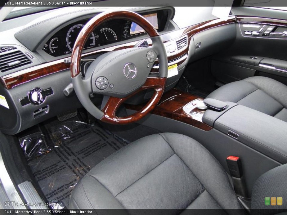 Black Interior Prime Interior for the 2011 Mercedes-Benz S 550 Sedan #46991955