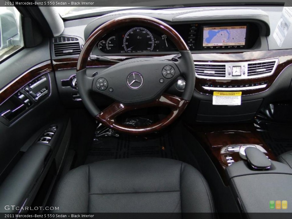 Black Interior Dashboard for the 2011 Mercedes-Benz S 550 Sedan #46991973