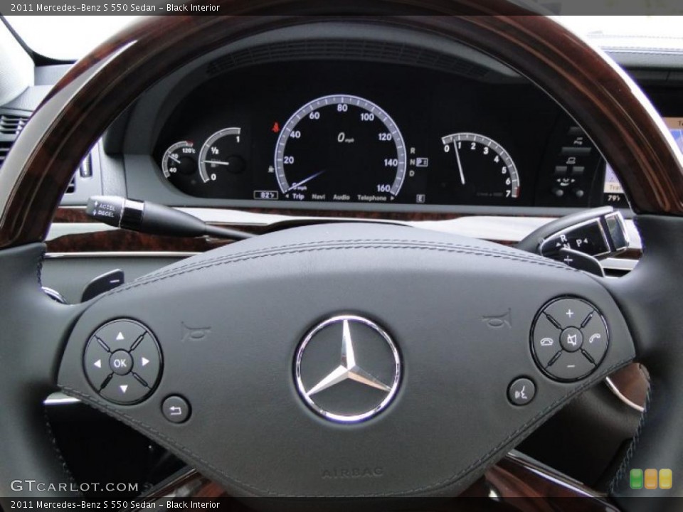 Black Interior Controls for the 2011 Mercedes-Benz S 550 Sedan #46992174