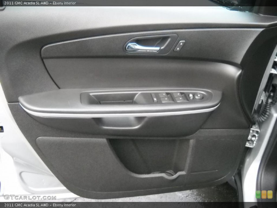 Ebony Interior Door Panel for the 2011 GMC Acadia SL AWD #46993185