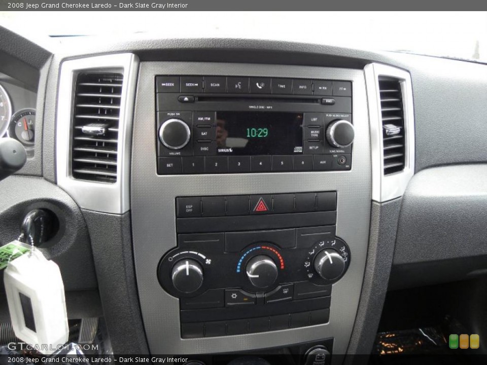 Dark Slate Gray Interior Controls for the 2008 Jeep Grand Cherokee Laredo #46994211