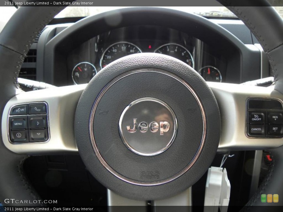 Dark Slate Gray Interior Steering Wheel for the 2011 Jeep Liberty Limited #46996656
