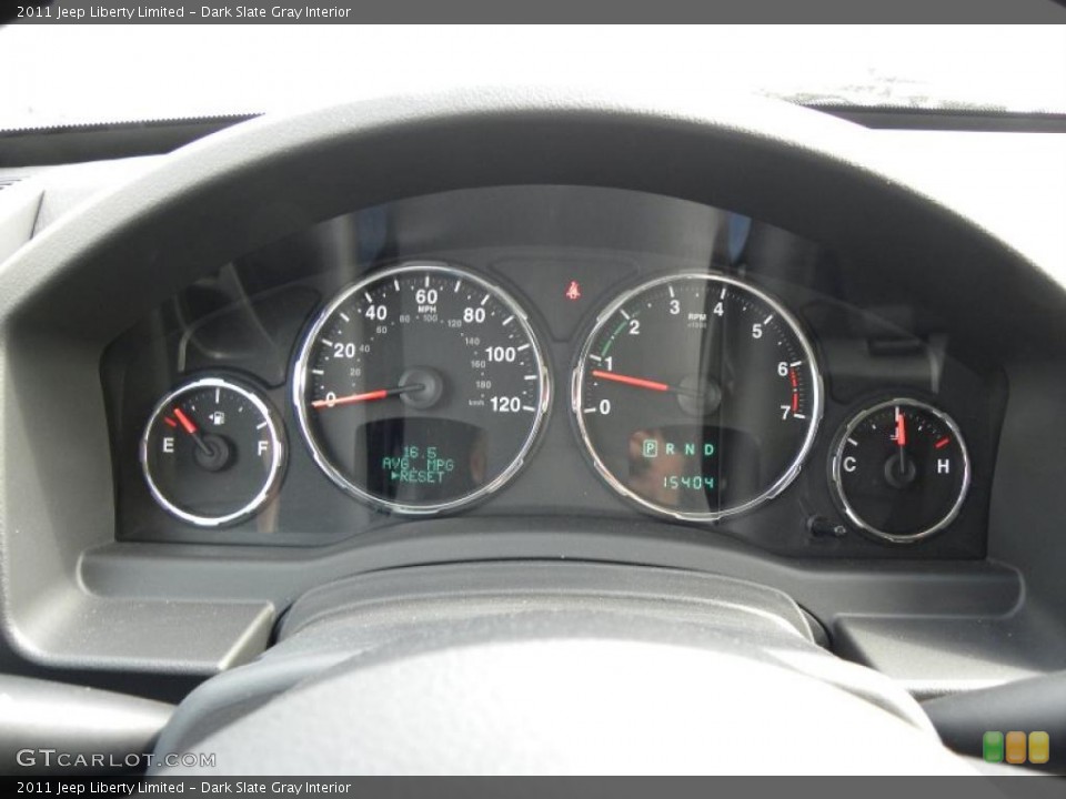 Dark Slate Gray Interior Gauges for the 2011 Jeep Liberty Limited #46996671
