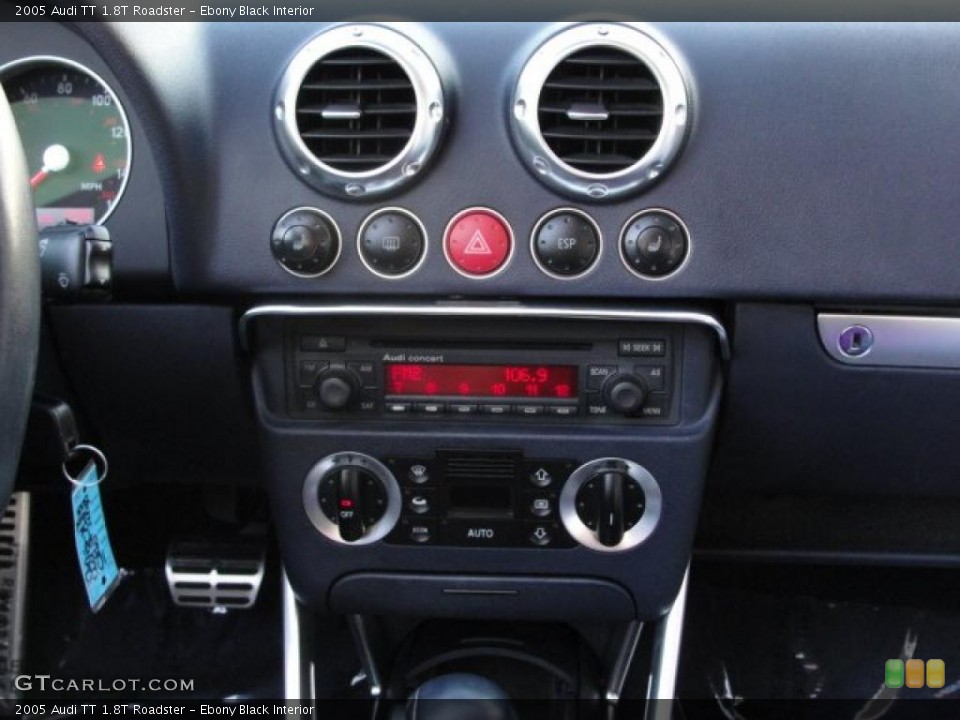 Ebony Black Interior Controls for the 2005 Audi TT 1.8T Roadster #46996704