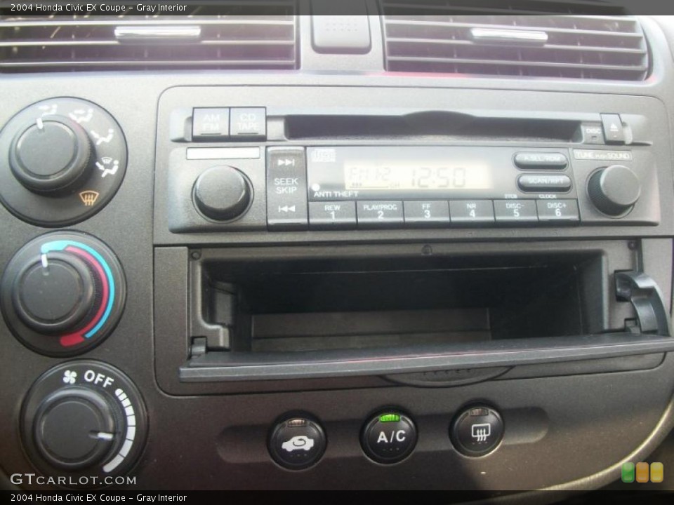 Gray Interior Controls for the 2004 Honda Civic EX Coupe #46997019