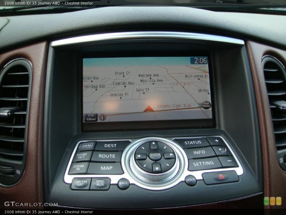 Chestnut Interior Navigation for the 2008 Infiniti EX 35 Journey AWD #46998222