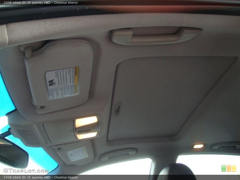 Chestnut Interior Sunroof for the 2008 Infiniti EX 35 Journey AWD #46998360