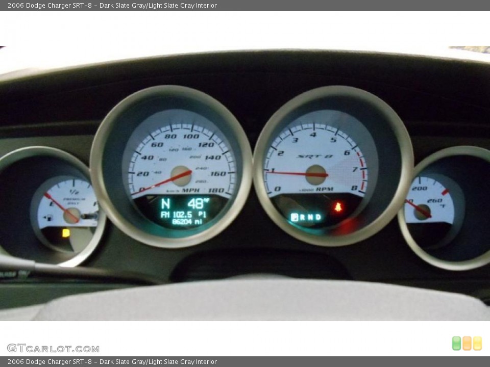 Dark Slate Gray/Light Slate Gray Interior Gauges for the 2006 Dodge Charger SRT-8 #46998369