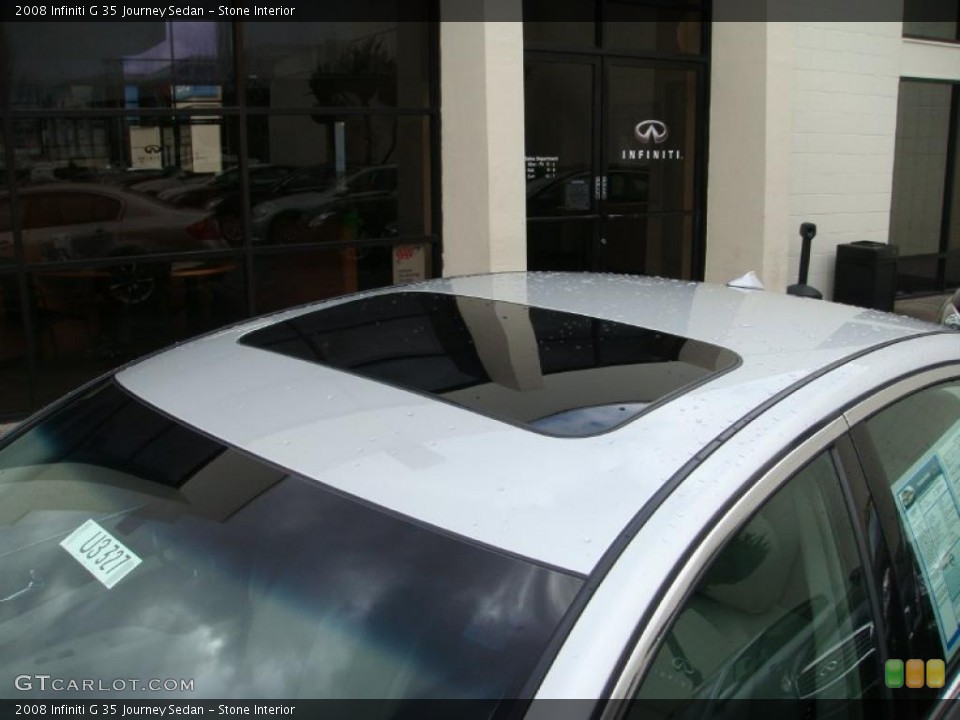 Stone Interior Sunroof for the 2008 Infiniti G 35 Journey Sedan #46998477