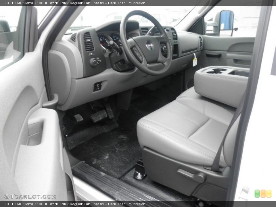 Dark Titanium Interior Photo for the 2011 GMC Sierra 3500HD Work Truck Regular Cab Chassis #46998558