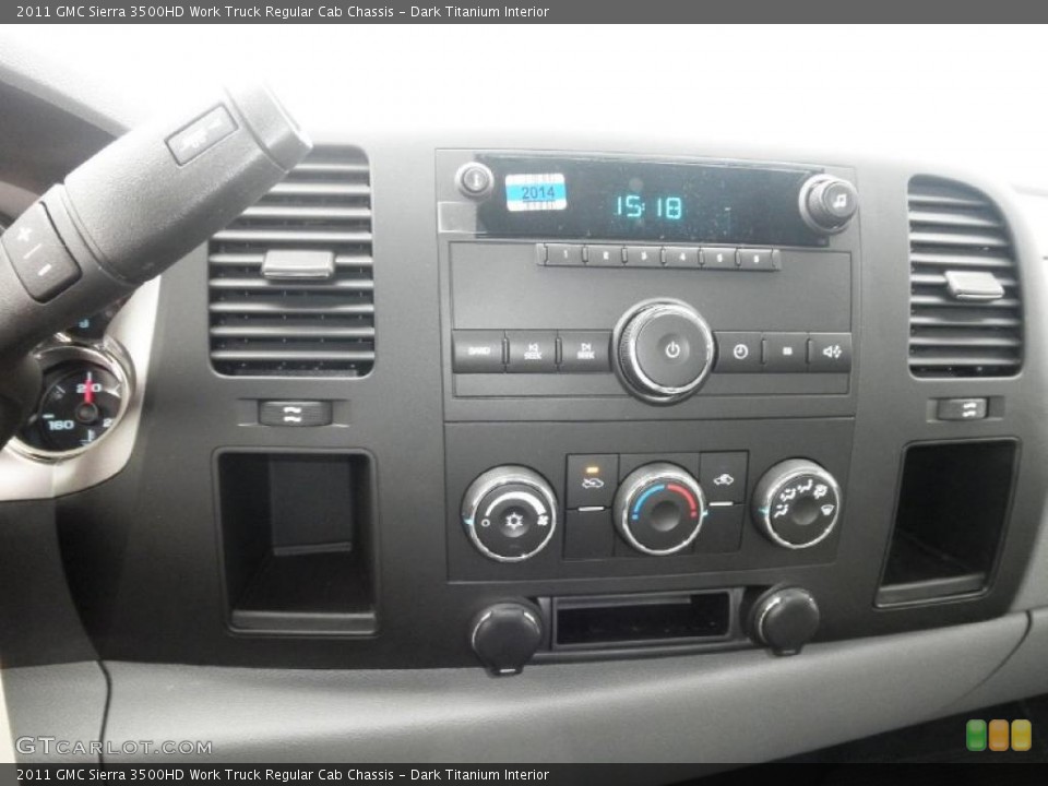 Dark Titanium Interior Controls for the 2011 GMC Sierra 3500HD Work Truck Regular Cab Chassis #46998573