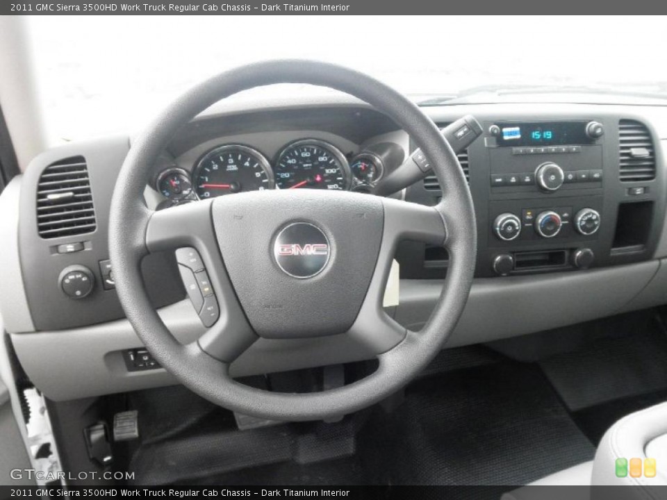 Dark Titanium Interior Dashboard for the 2011 GMC Sierra 3500HD Work Truck Regular Cab Chassis #46998633