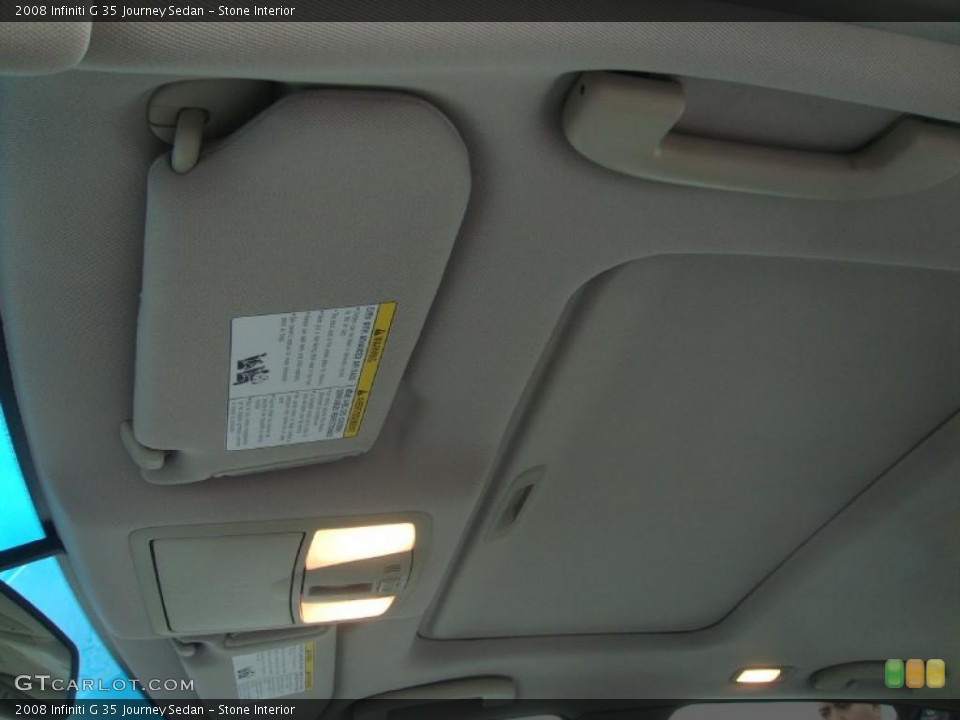 Stone Interior Sunroof for the 2008 Infiniti G 35 Journey Sedan #46998759