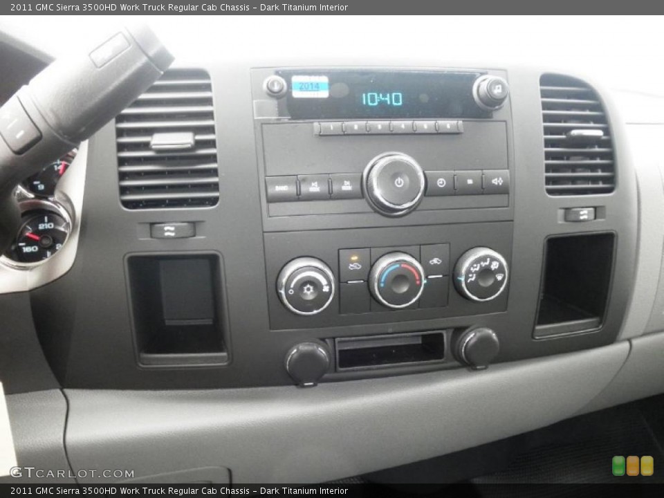 Dark Titanium Interior Controls for the 2011 GMC Sierra 3500HD Work Truck Regular Cab Chassis #46998783