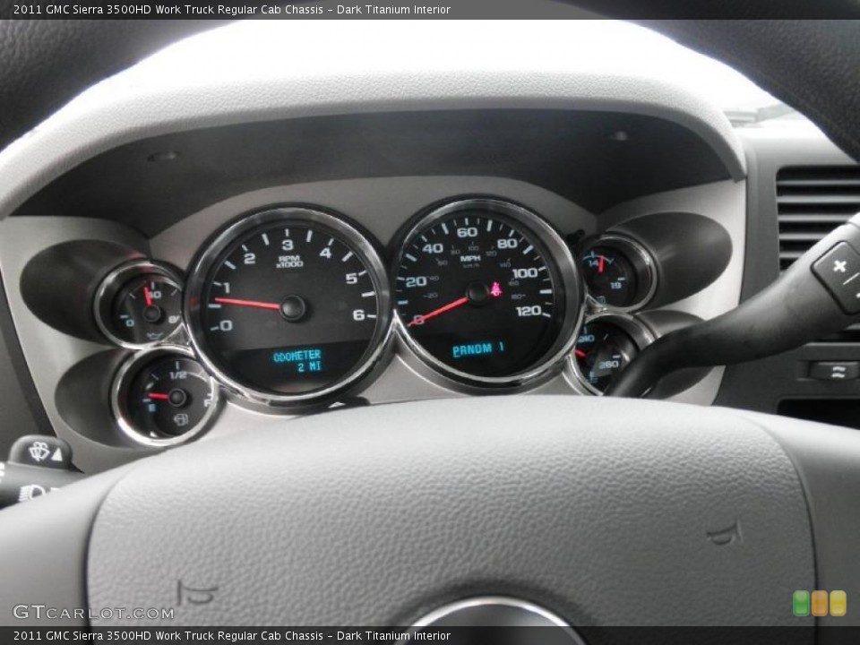 Dark Titanium Interior Gauges for the 2011 GMC Sierra 3500HD Work Truck Regular Cab Chassis #46998813