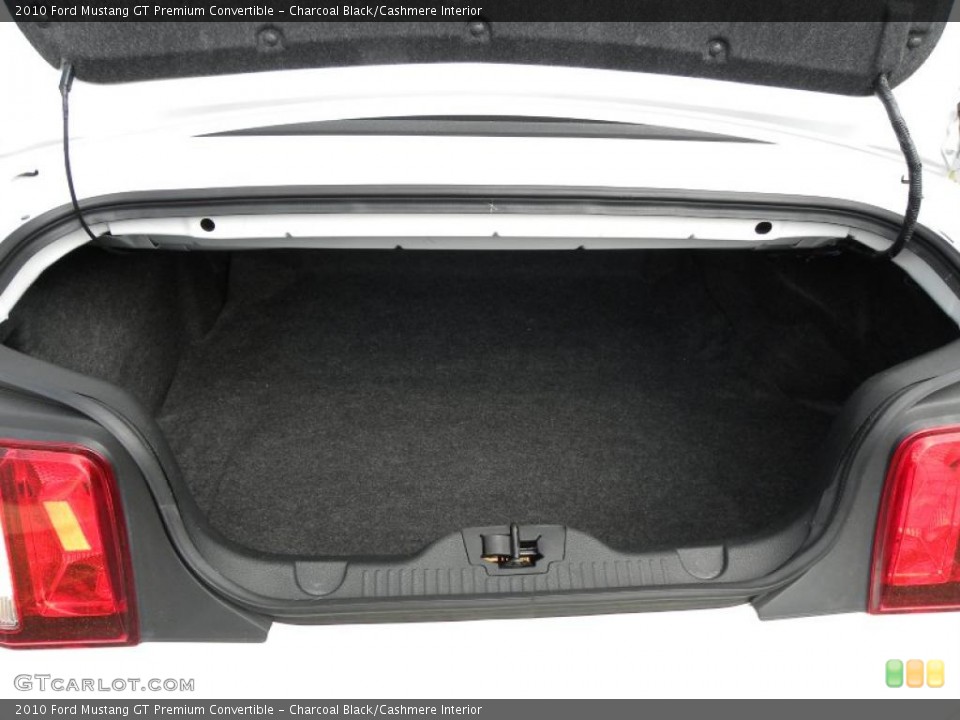 Charcoal Black/Cashmere Interior Trunk for the 2010 Ford Mustang GT Premium Convertible #46998840
