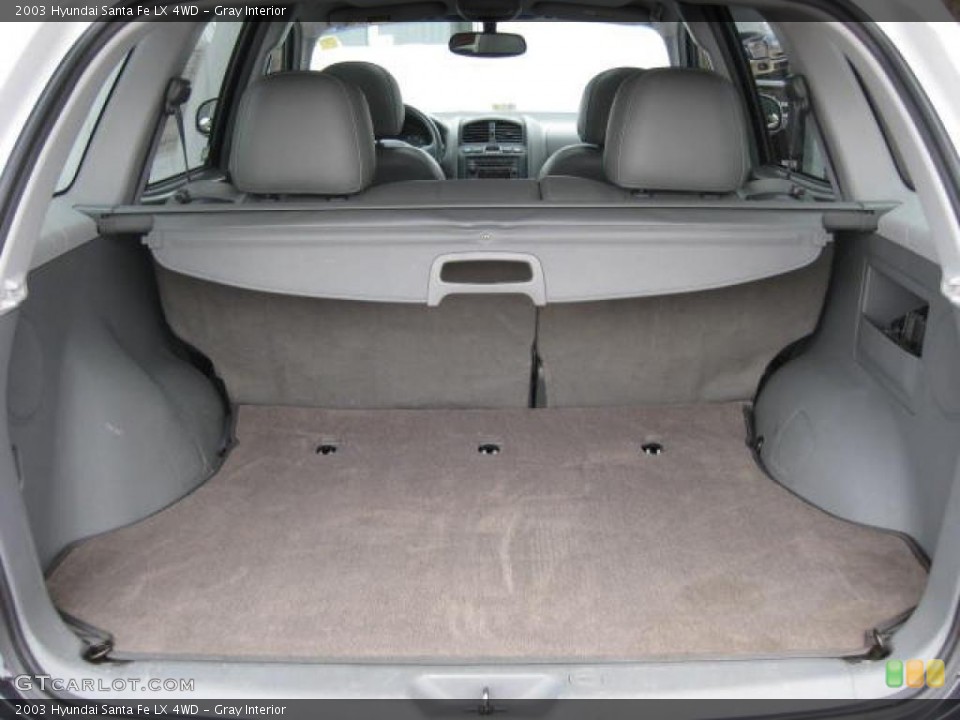 Gray Interior Trunk for the 2003 Hyundai Santa Fe LX 4WD #46999944