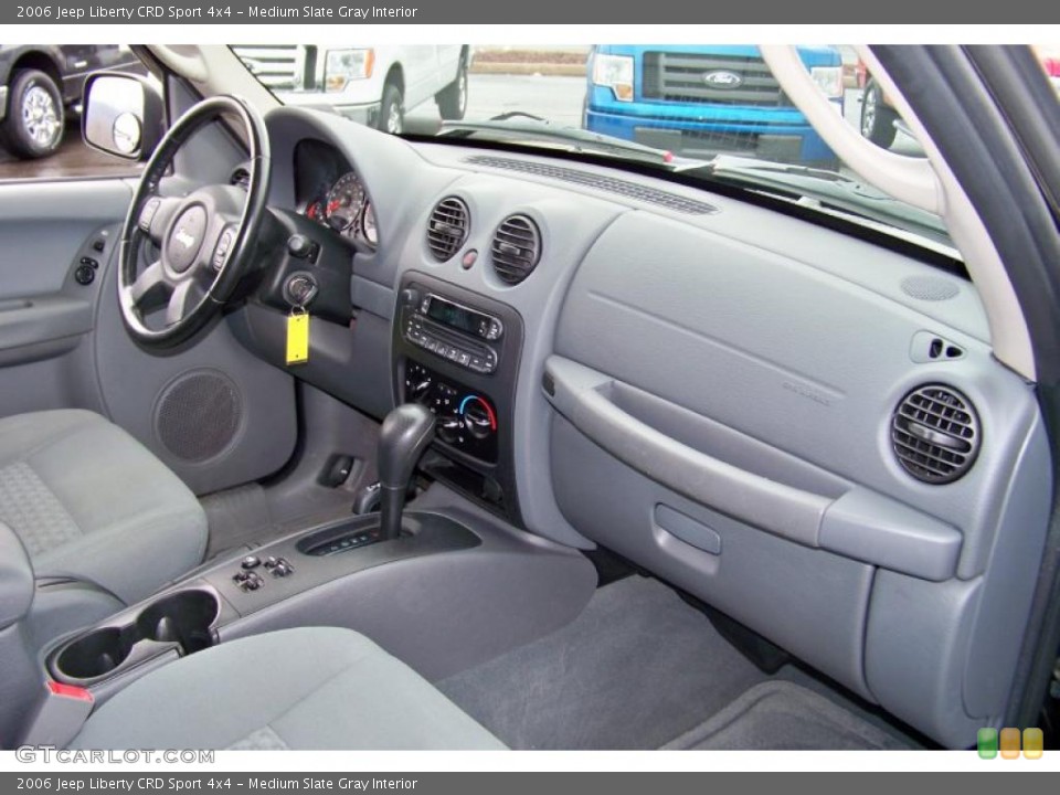 Medium Slate Gray Interior Dashboard for the 2006 Jeep Liberty CRD Sport 4x4 #47001534