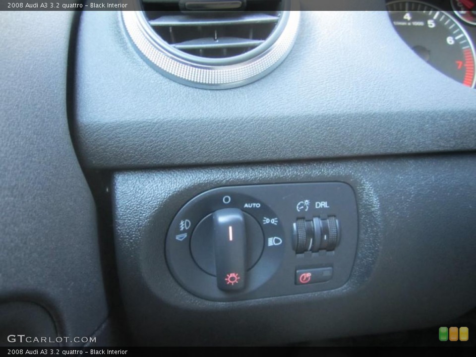 Black Interior Controls for the 2008 Audi A3 3.2 quattro #47003136