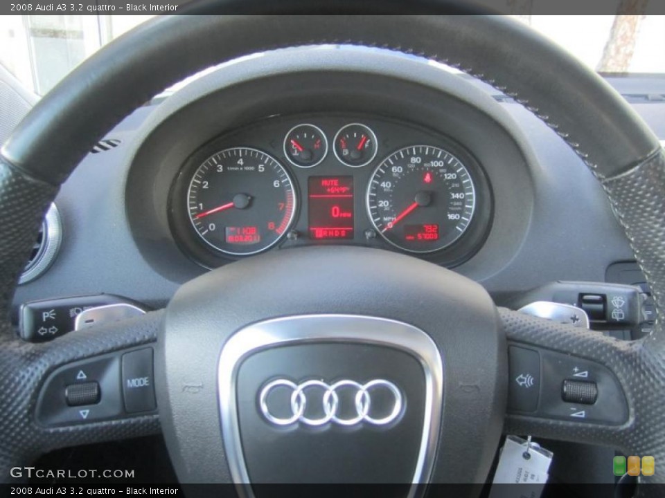 Black Interior Gauges for the 2008 Audi A3 3.2 quattro #47003142