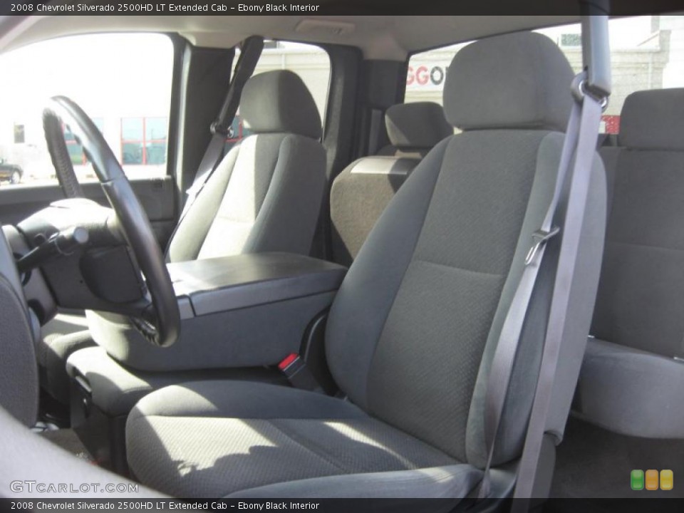 Ebony Black Interior Photo for the 2008 Chevrolet Silverado 2500HD LT Extended Cab #47003823
