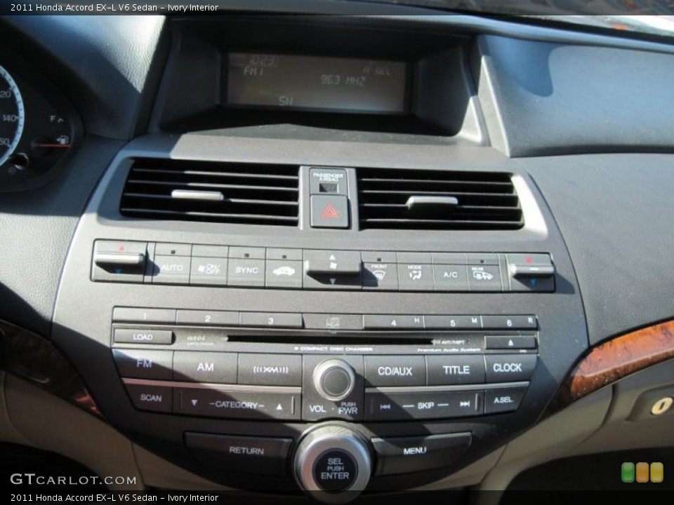 Ivory Interior Controls for the 2011 Honda Accord EX-L V6 Sedan #47003949