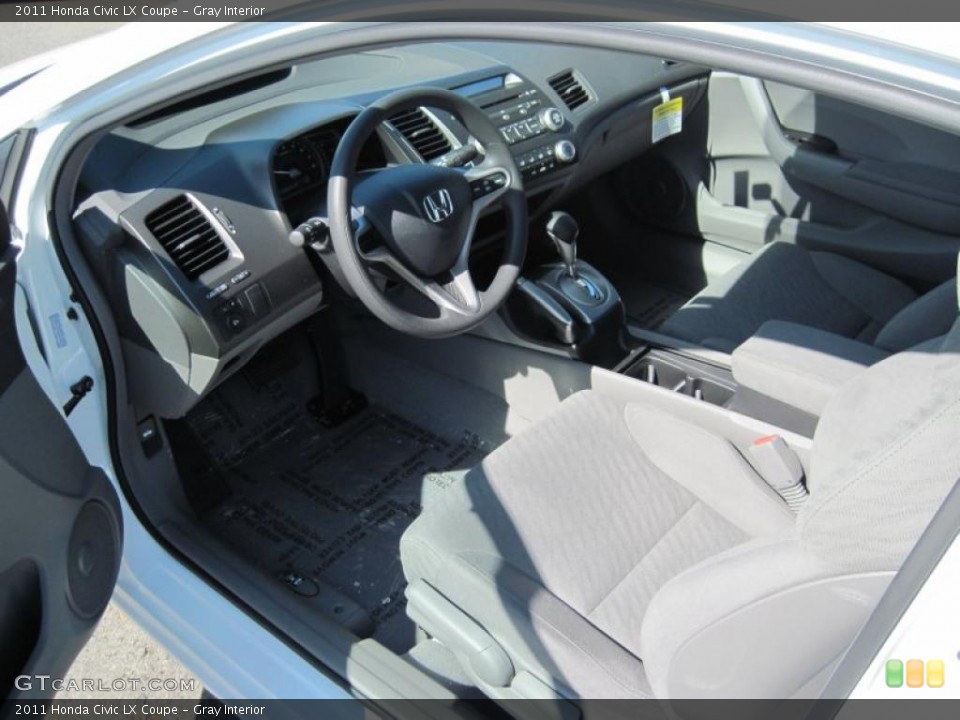 Gray Interior Prime Interior for the 2011 Honda Civic LX Coupe #47004027
