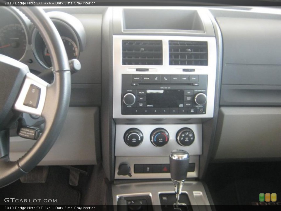 Dark Slate Gray Interior Controls for the 2010 Dodge Nitro SXT 4x4 #47004435