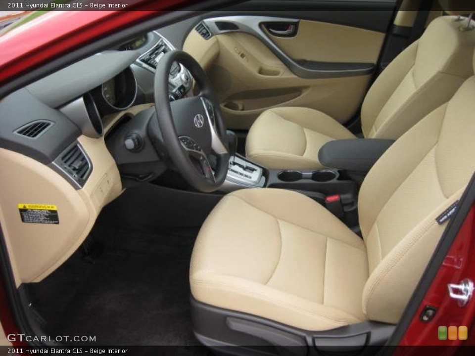 Beige Interior Photo for the 2011 Hyundai Elantra GLS #47007768