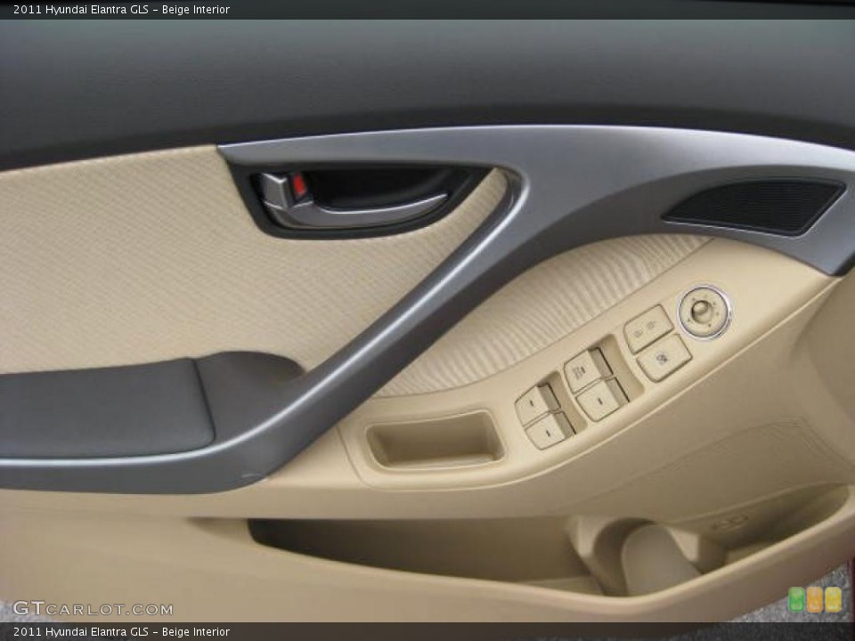 Beige Interior Controls for the 2011 Hyundai Elantra GLS #47007795