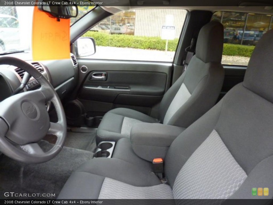 Ebony Interior Photo for the 2008 Chevrolet Colorado LT Crew Cab 4x4 #47008929