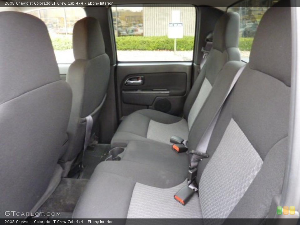 Ebony Interior Photo for the 2008 Chevrolet Colorado LT Crew Cab 4x4 #47008968
