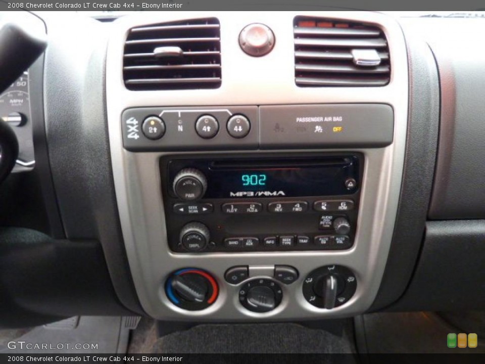 Ebony Interior Controls for the 2008 Chevrolet Colorado LT Crew Cab 4x4 #47009031