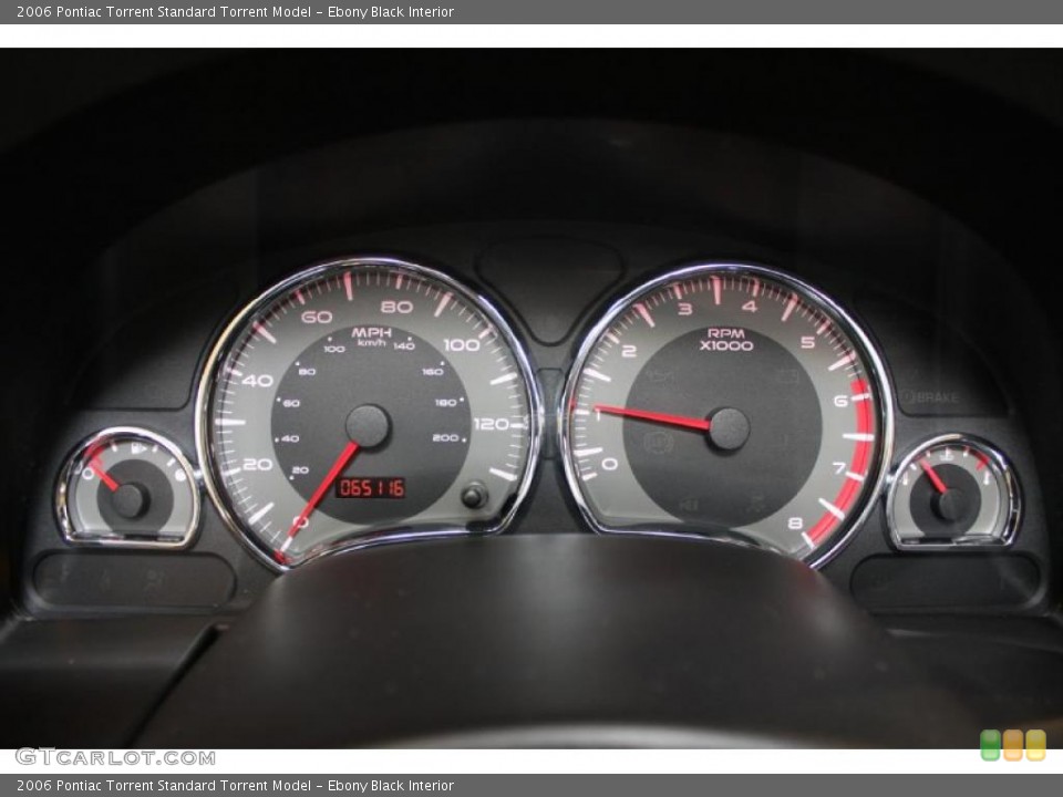 Ebony Black Interior Gauges for the 2006 Pontiac Torrent  #47010075