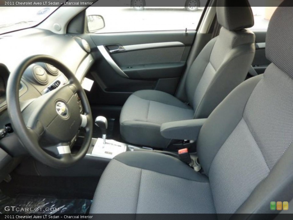 Charcoal Interior Photo for the 2011 Chevrolet Aveo LT Sedan #47010195