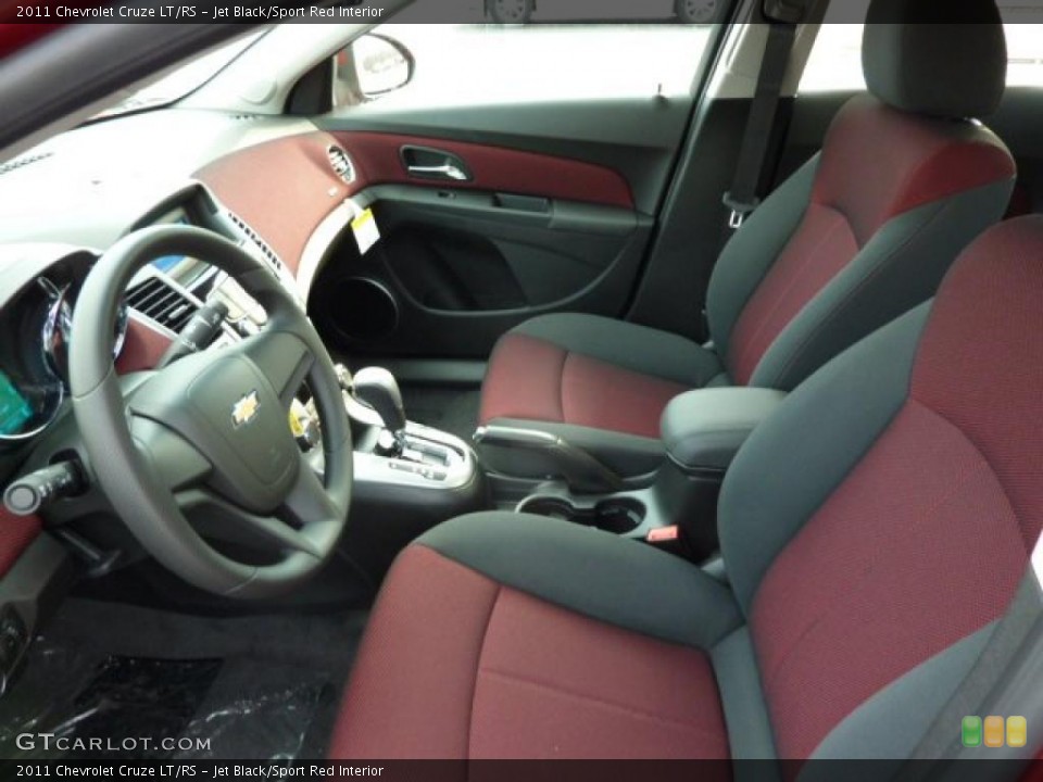 Jet Black/Sport Red Interior Photo for the 2011 Chevrolet Cruze LT/RS #47011038