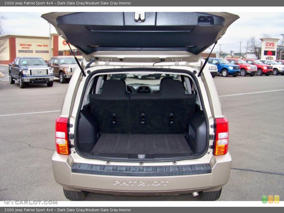 Dark Slate Gray/Medium Slate Gray Interior Trunk for the 2009 Jeep Patriot Sport 4x4 #47011776
