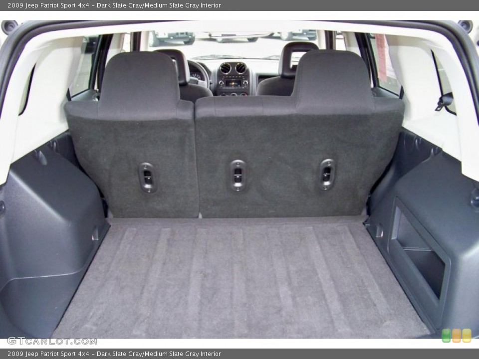 Dark Slate Gray/Medium Slate Gray Interior Trunk for the 2009 Jeep Patriot Sport 4x4 #47011791