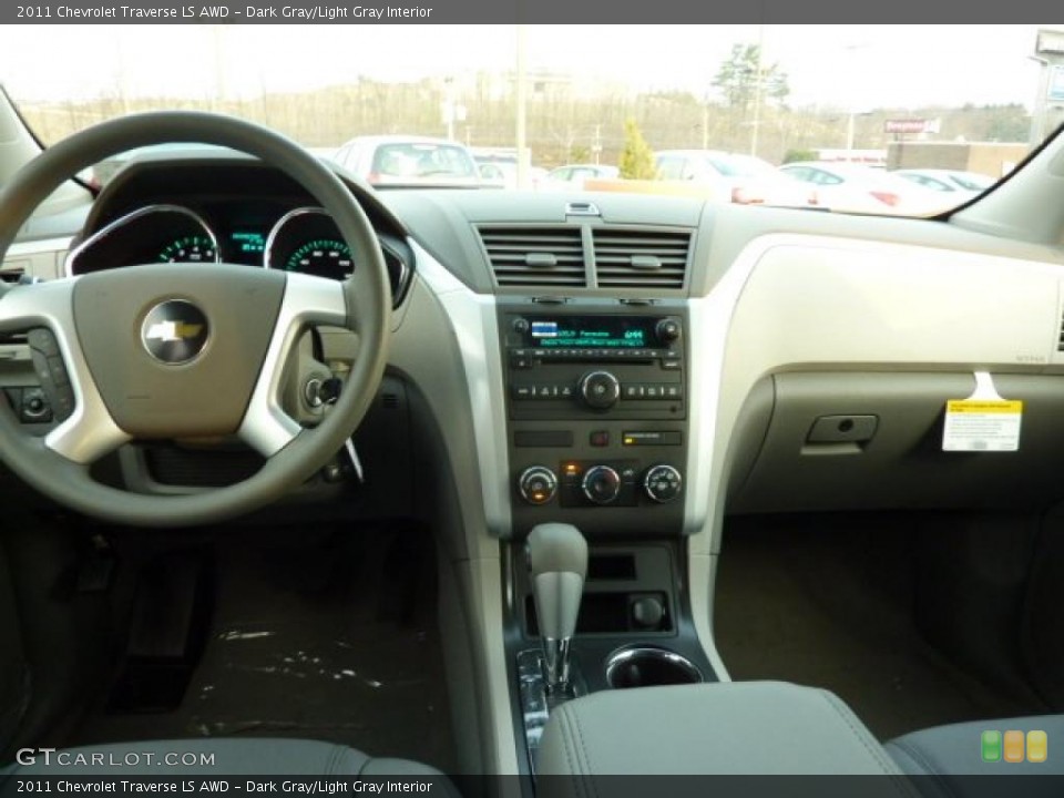 Dark Gray/Light Gray Interior Dashboard for the 2011 Chevrolet Traverse LS AWD #47012775