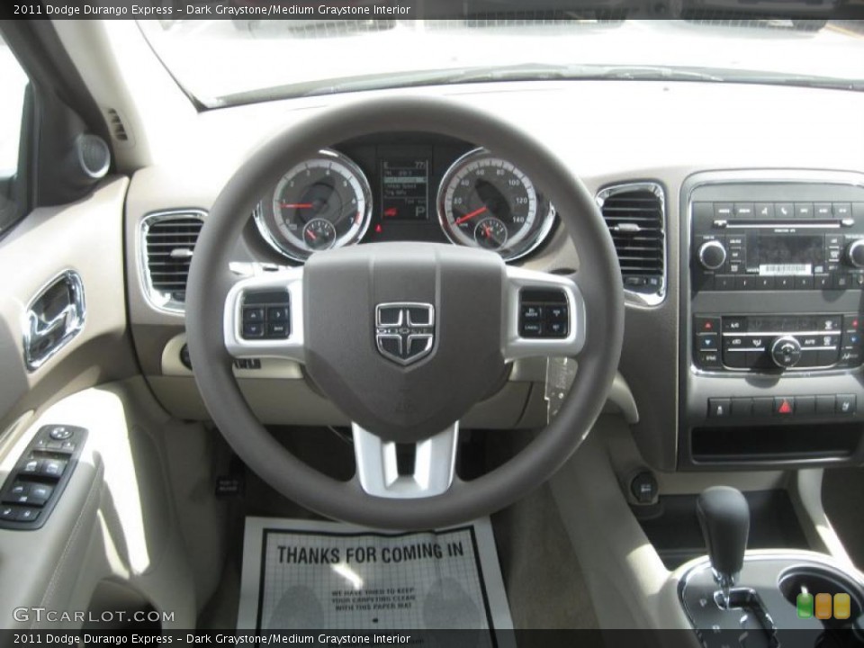 Dark Graystone/Medium Graystone Interior Steering Wheel for the 2011 Dodge Durango Express #47013609