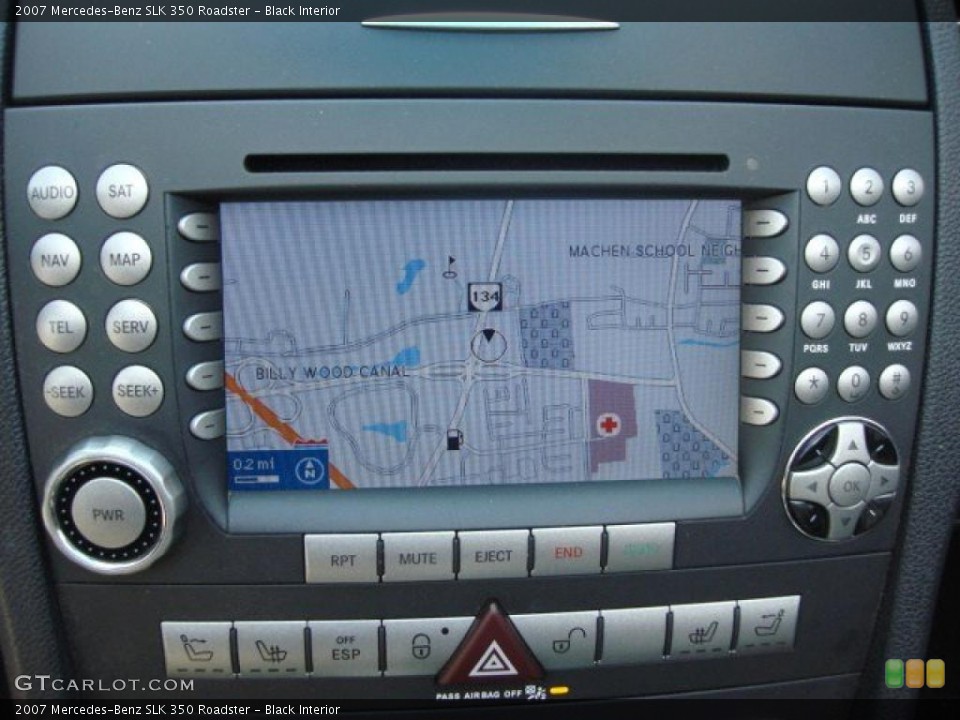 Black Interior Navigation for the 2007 Mercedes-Benz SLK 350 Roadster #47014026