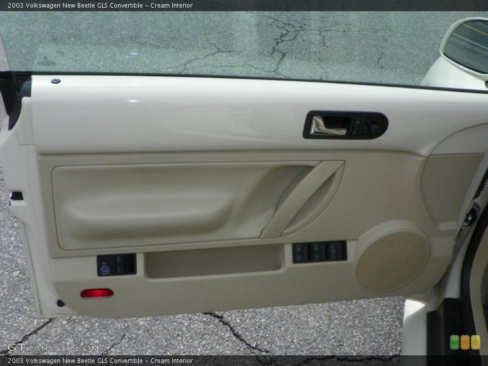 Cream Interior Door Panel for the 2003 Volkswagen New Beetle GLS Convertible #47014353