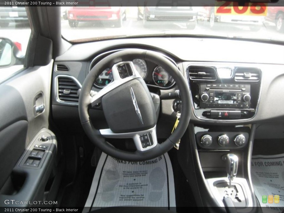 Black Interior Steering Wheel for the 2011 Chrysler 200 Touring #47014677