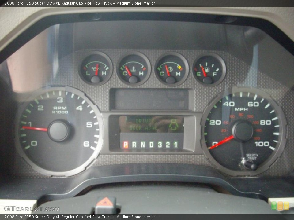 Medium Stone Interior Gauges for the 2008 Ford F350 Super Duty XL Regular Cab 4x4 Plow Truck #47014797