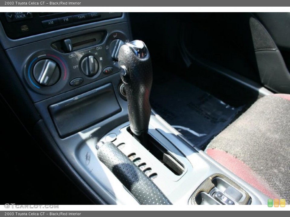 Black/Red Interior Transmission for the 2003 Toyota Celica GT #47017386