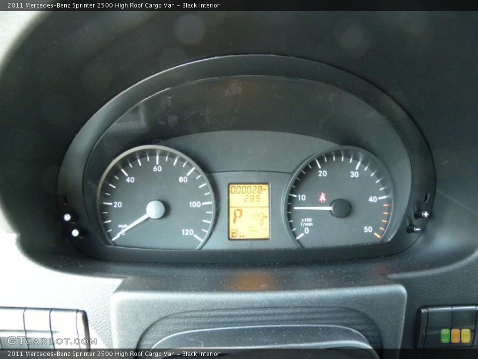 Black Interior Gauges for the 2011 Mercedes-Benz Sprinter 2500 High Roof Cargo Van #47019285