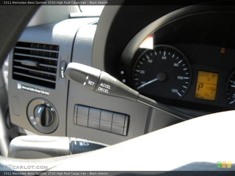 Black Interior Controls for the 2011 Mercedes-Benz Sprinter 3500 High Roof Cargo Van #47019609