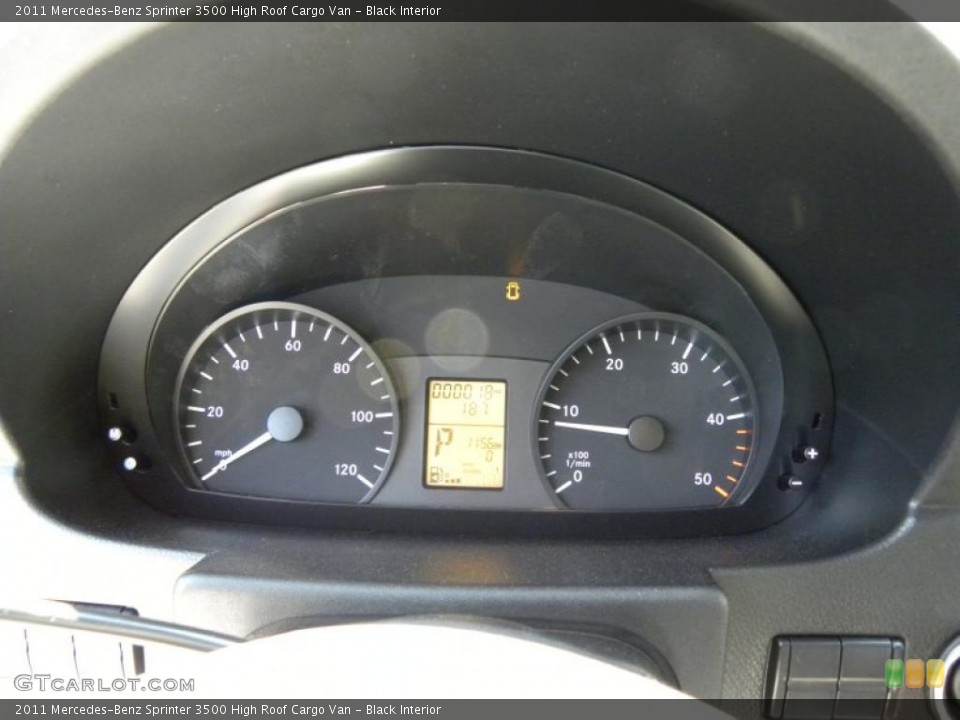 Black Interior Gauges for the 2011 Mercedes-Benz Sprinter 3500 High Roof Cargo Van #47019621